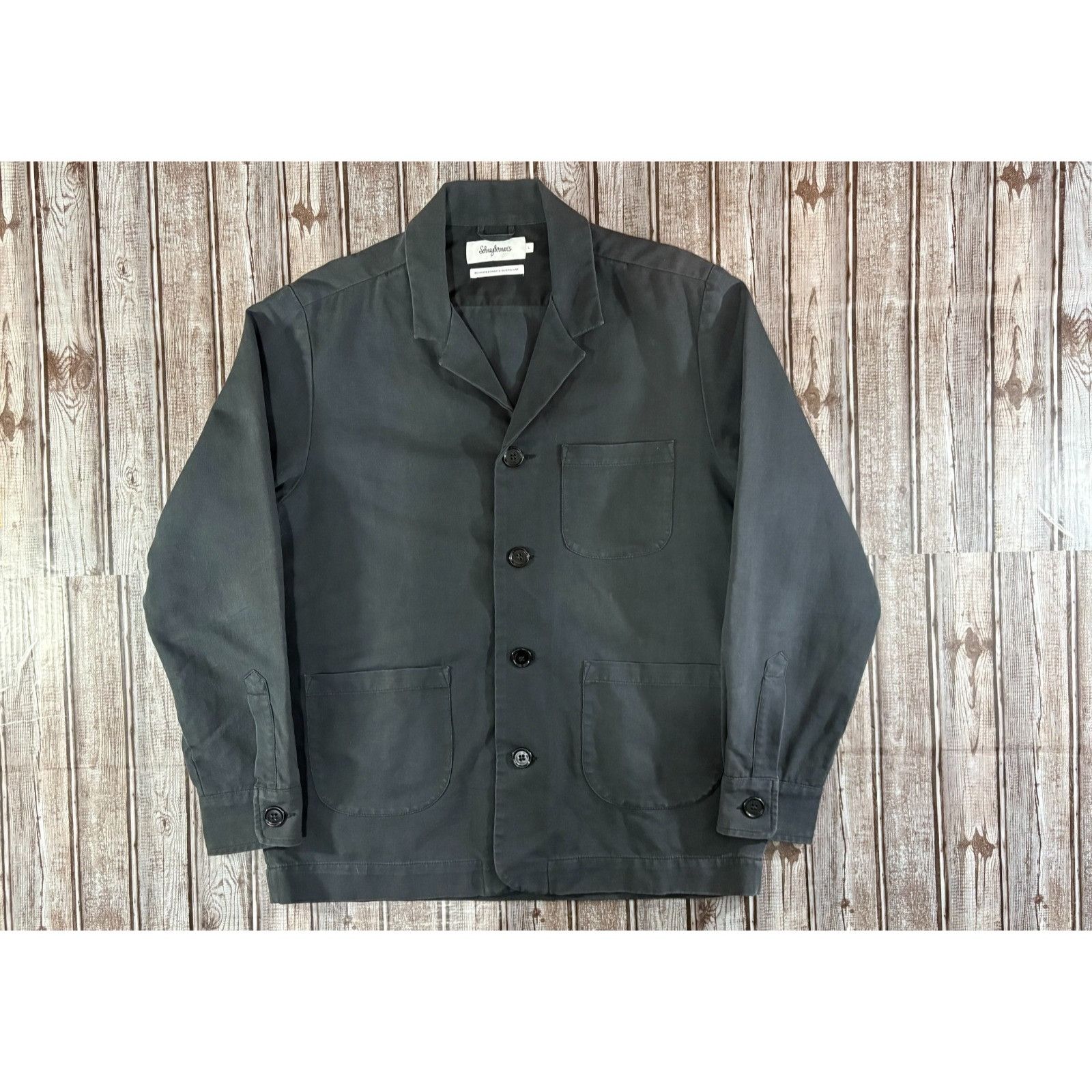 Schnaydermans SCHNAYDERMAN'S Overshirt wool cotton blend chore jacket sz L Size US L / EU 52-54 / 3 - 1 Thumbnail
