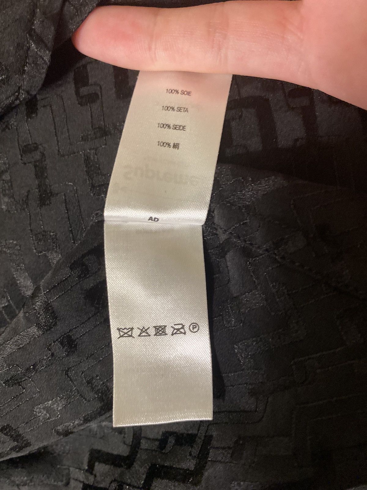Supreme Supreme Tonal Monogram Silk S/S Shirt Size US M / EU 48-50 / 2 - 3 Thumbnail