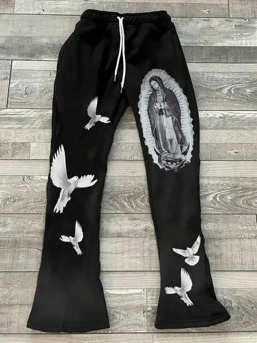 Japanese Brand Graffiti Y2K Sweatpants Wide leg Size US 36 / EU 52 - 1 Thumbnail