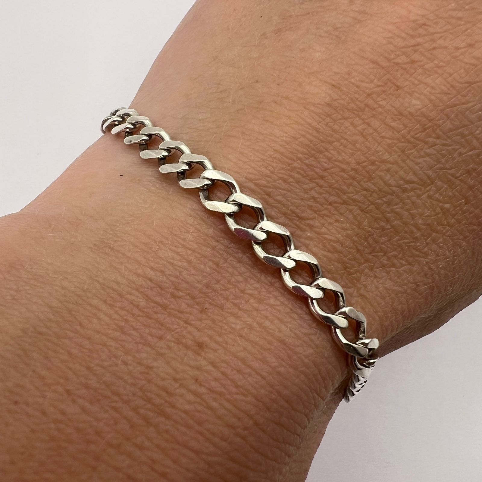 Sterling Silver Vintage Sterling Silver 925 Bracelet Marked Chain 7.1gr Size ONE SIZE - 2 Thumbnail