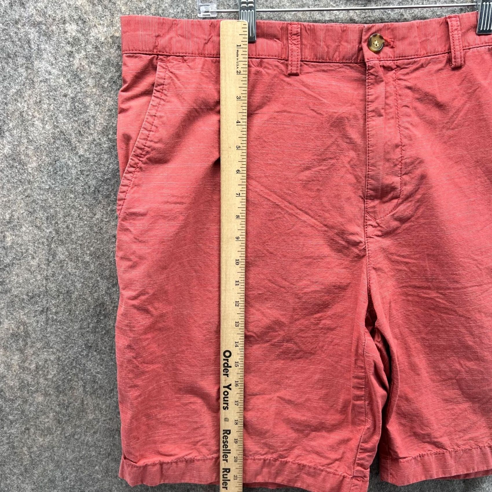 Tommy Hilfiger Tommy Hilfiger Shorts Men 40 Pink Pastel Flat Front Chino Casual Cotton Striped Size US 40 / EU 56 - 7 Thumbnail
