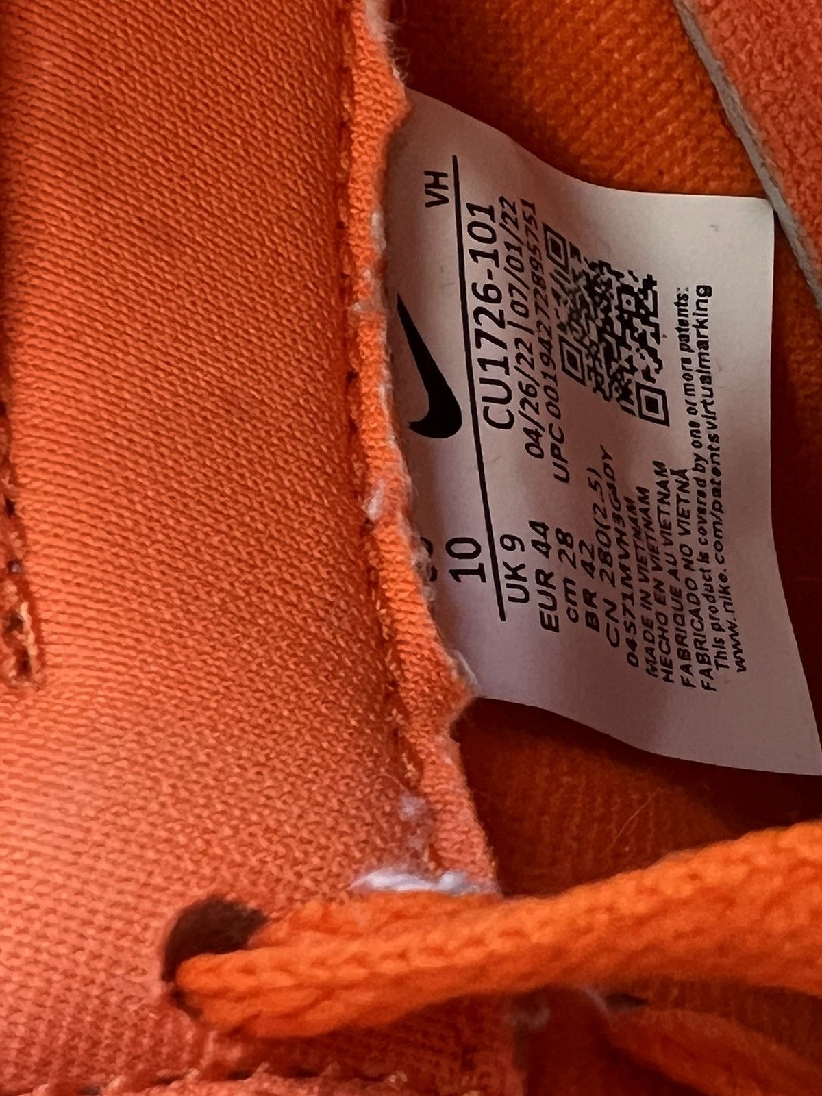 Nike Nike Dunk Low SP Syracuse Orange CU1726-101 Orange size 10 Size US 10 / EU 43 - 9 Thumbnail
