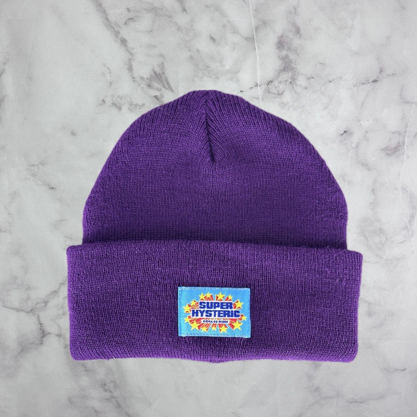 Hysteric Glamour Super Hysteric Purple Beanie Size ONE SIZE - 1 Thumbnail