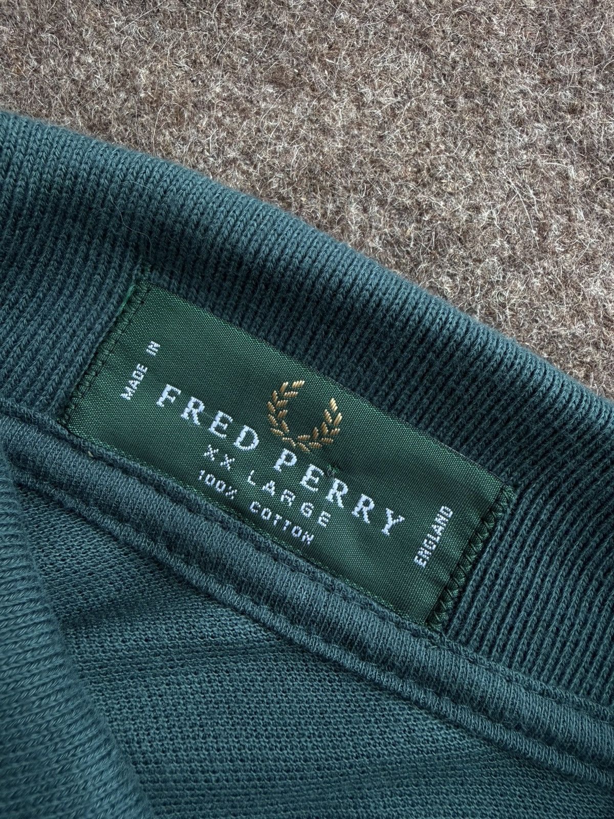 Fred Perry Vintage Fred Perry Made in England Long Sleeve Polo Size US XXL / EU 58 / 5 - 9 Thumbnail