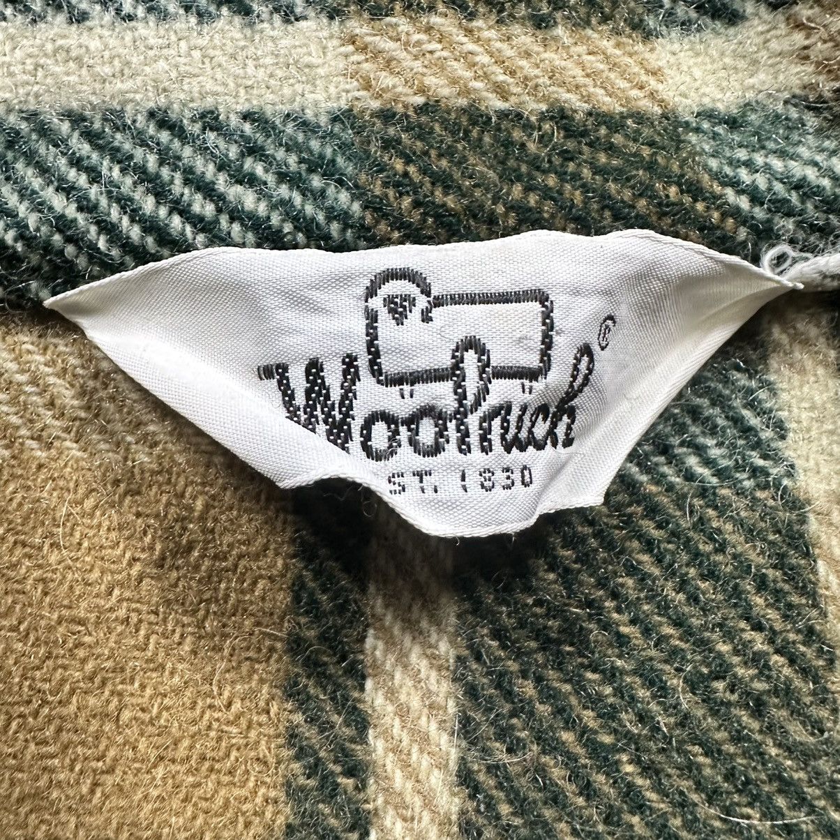 Woolrich Woolen Mills Vintage 70s Woolrich Green & Brown Plaid Wool Shirt Jacket Size US L / EU 52-54 / 3 - 3 Thumbnail
