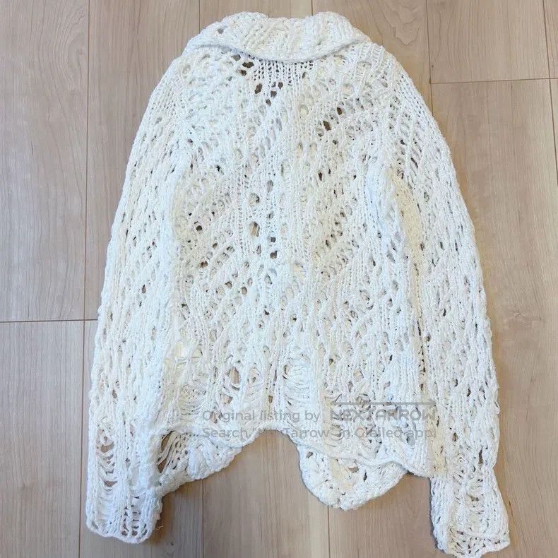 Other Junya Watanabe Ivory Knit Top Coat Size US S / EU 44-46 / 1 - 5 Thumbnail
