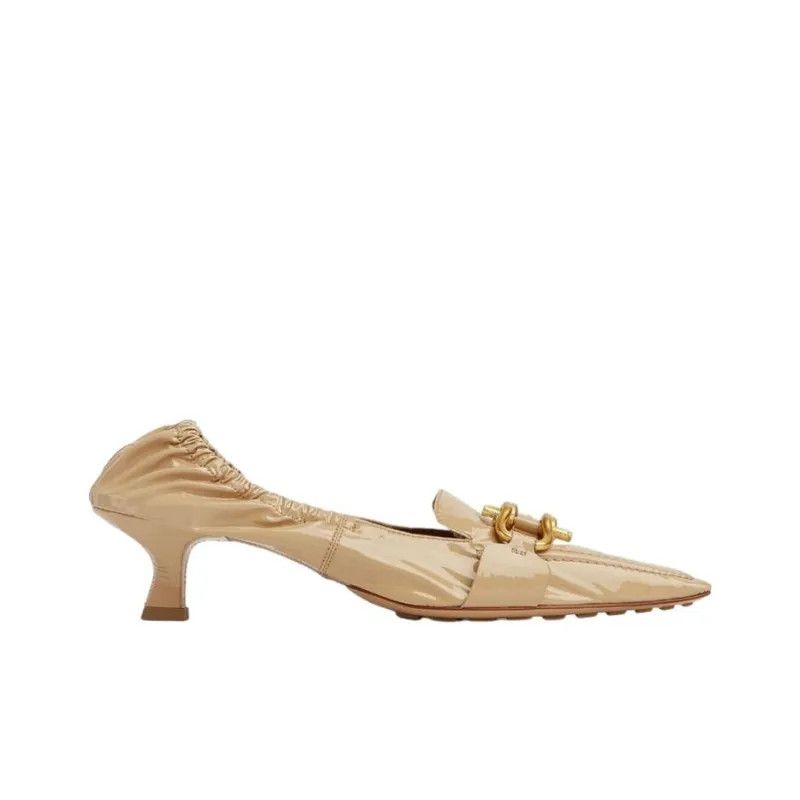 Bottega Veneta o1n1vont1124 Madame Calfskin Pumps in Beige Size US 6.5 / IT 36.5 - 1 Thumbnail