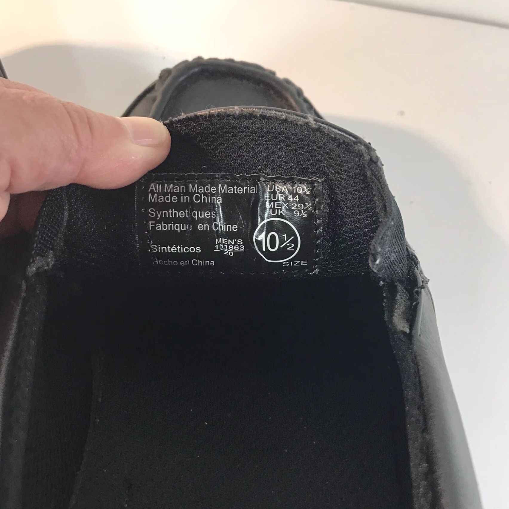 Vintage VINTAGE Dexter Men’s Casual Loafers Size 10.5 Black Faux Leather Memory Foam Comfort Size US 10.5 / EU 43-44 - 3 Thumbnail
