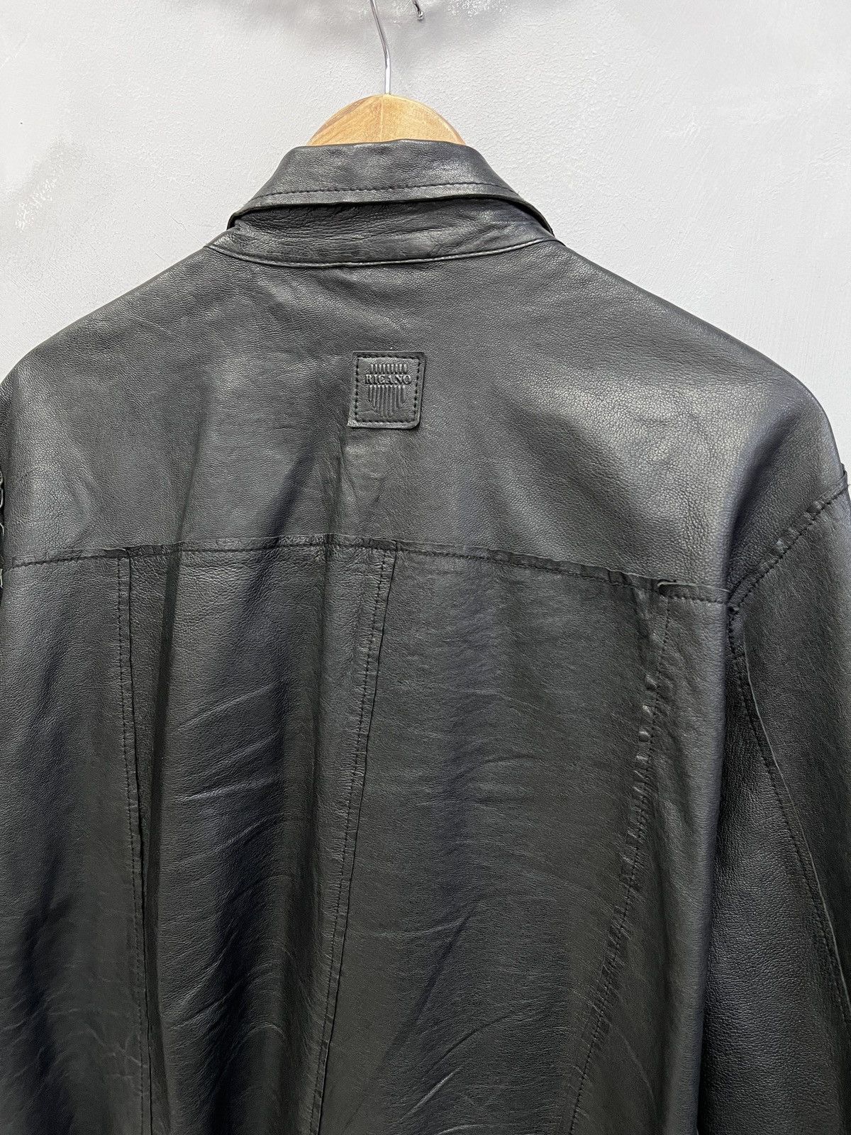 Other Reversible leather jacket y2k button up rick owens style Size US M / EU 48-50 / 2 - 9 Thumbnail