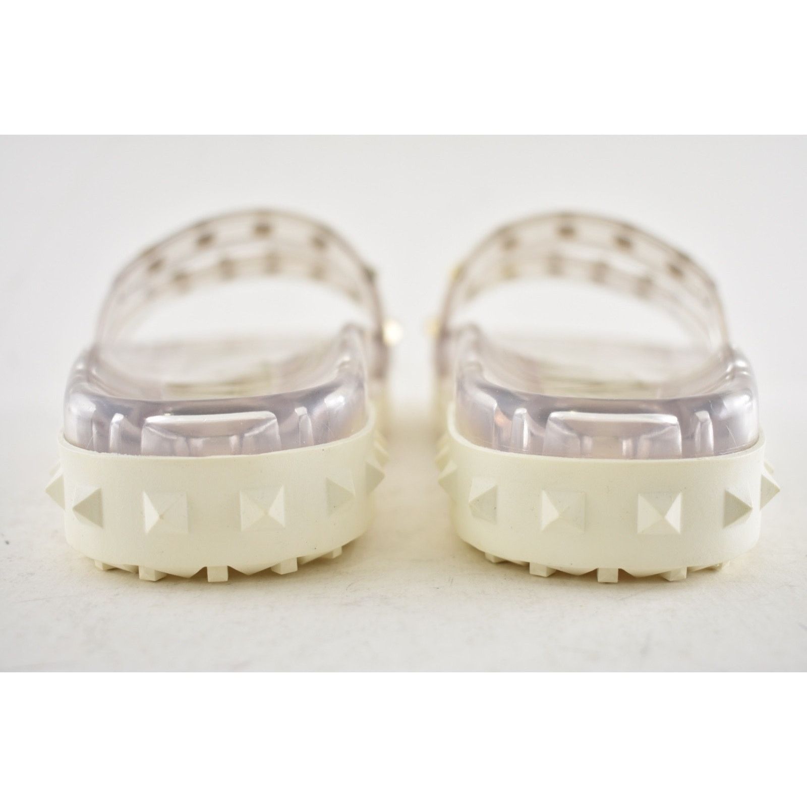 Valentino Valentino Rockstud Clear Rubber Strap Flat Slide Flip Flop Size US 5 / IT 35 - 15 Thumbnail