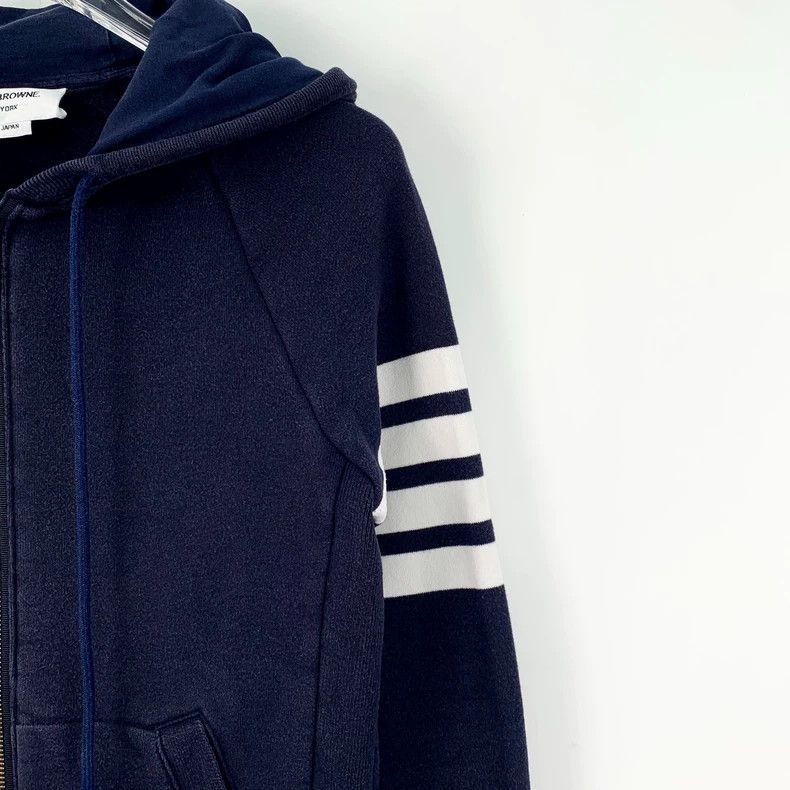 Thom Browne Thom Browne Tie-down pull zipper long sleeve hoodie jacket Size S / US 4 / IT 40 - 3 Thumbnail