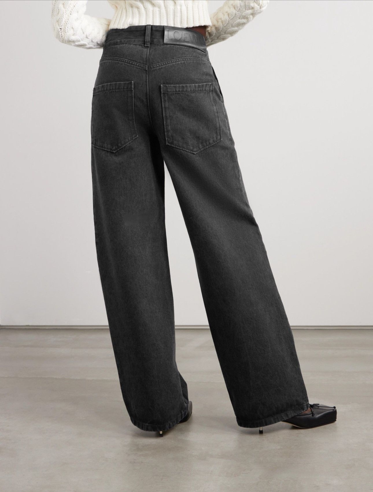 Loewe Loewe Anagram Black Jeans Size 26" / US 2 / IT 38 - 16 Thumbnail