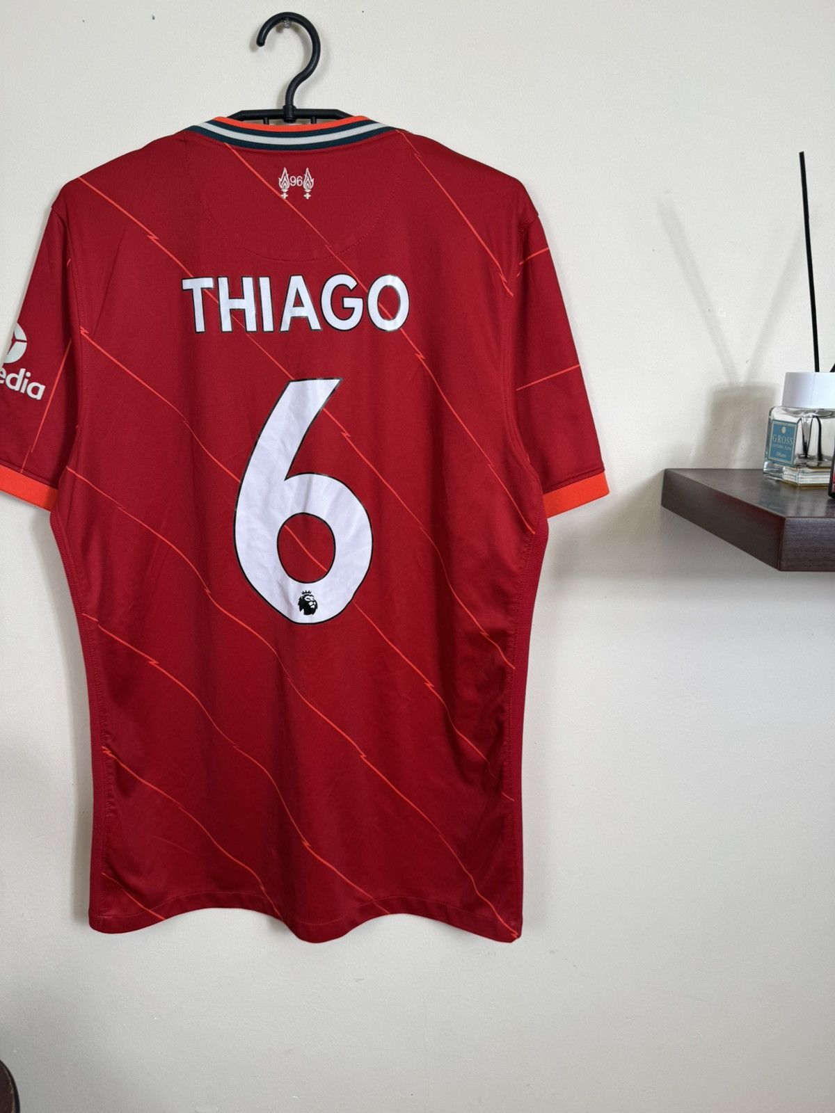 Nike Nike Liverpool Jersey 2021-22 #6 Thiago Home Kit Soccer L Size US L / EU 52-54 / 3 - 15 Thumbnail