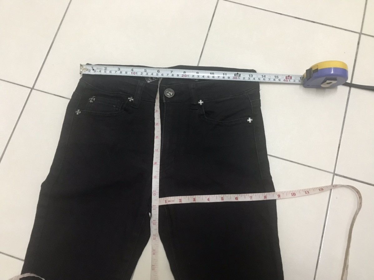 Japanese Brand CH CHROME HEART BLACK PANTS Size US 27 - 7 Thumbnail