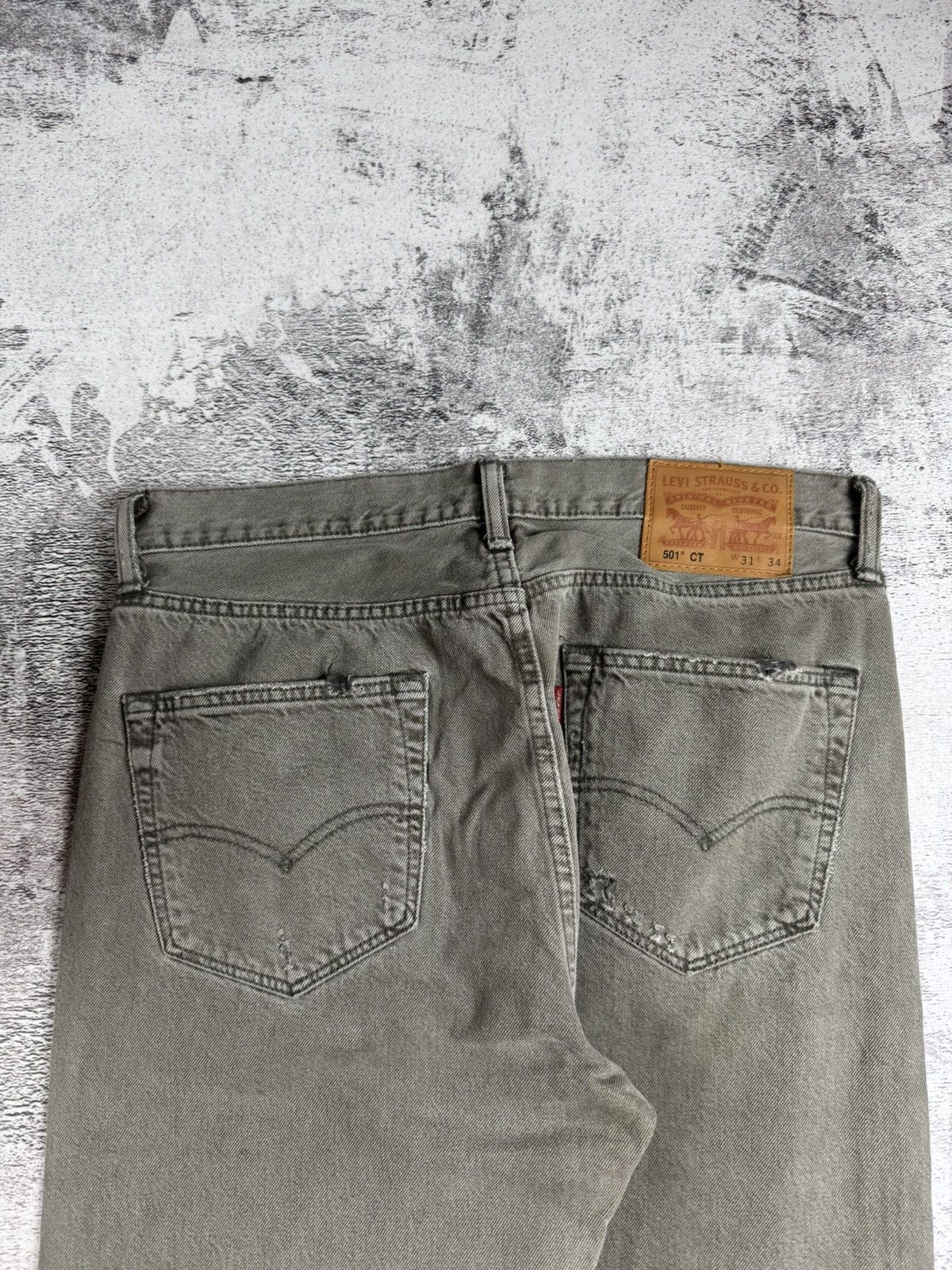 Levi's Vintage Levis 501 CT 31/34 Straight USA Jeans Pants Trousers Size US 31 - 20 Thumbnail