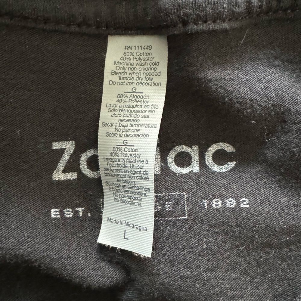 Other Zodiac SZ L Sea Wolf black t-shirt Size US L / EU 52-54 / 3 - 3 Thumbnail
