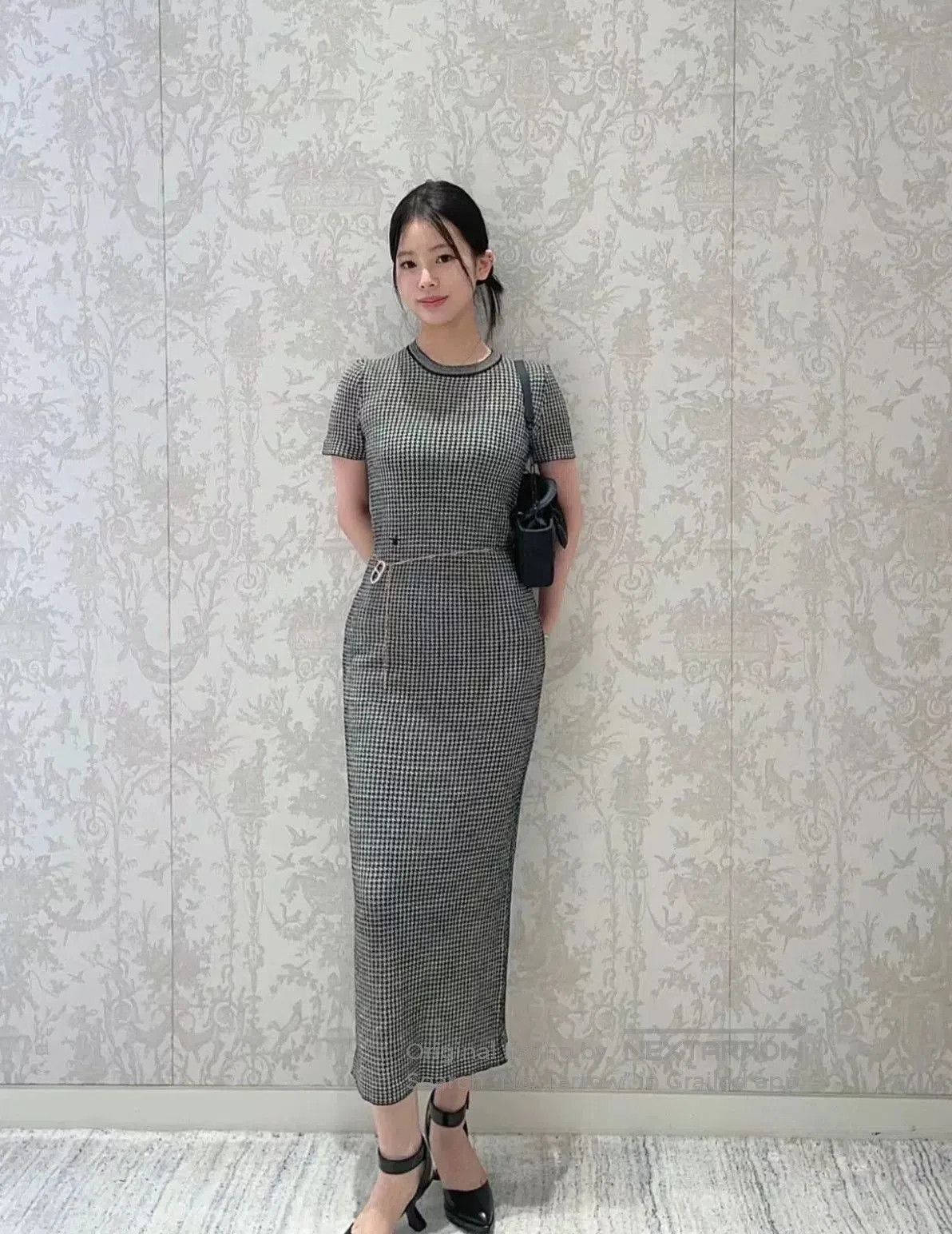 Dior dior wool houndstooth pattern dress. Size US 38 / EU 54 - 1 Thumbnail