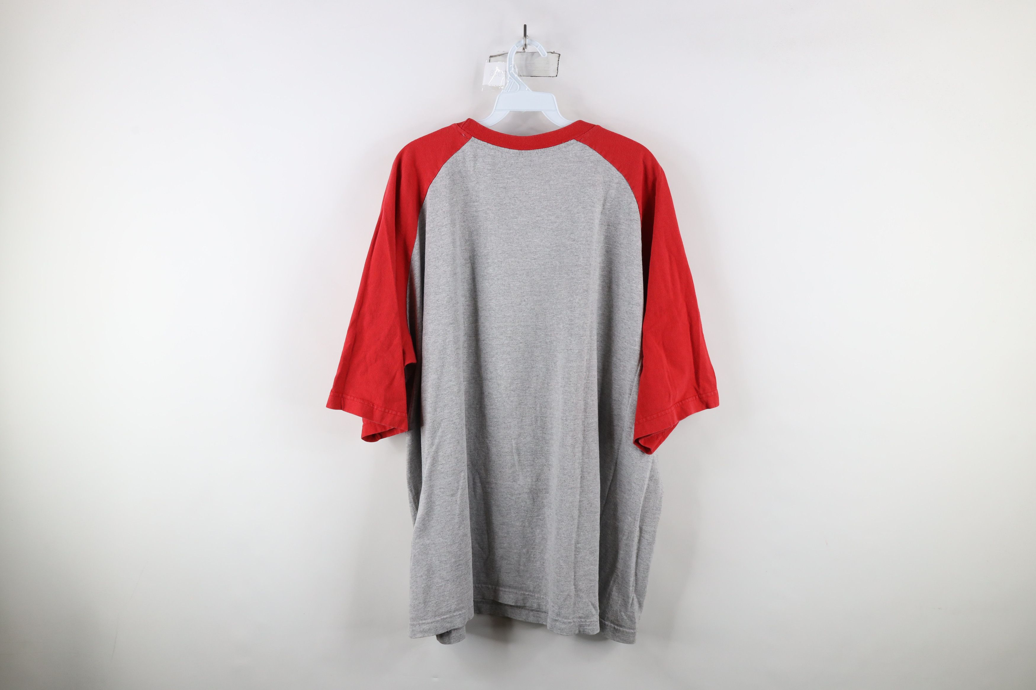 Nike × Vintage Vintage Nike Swoosh Ohio State University Raglan T-Shirt Size US XXL / EU 58 / 5 - 9 Thumbnail