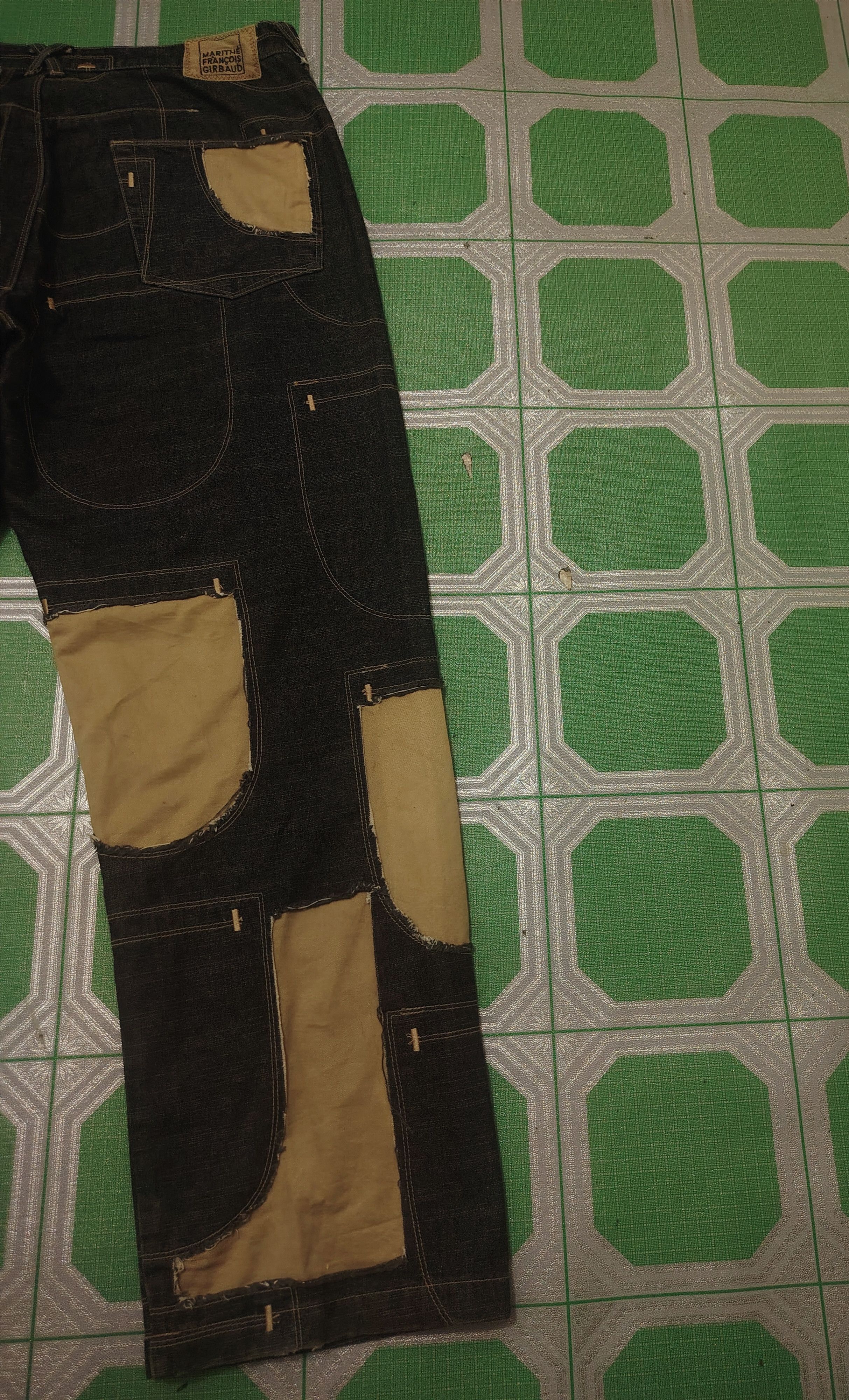 Who Decides War Rare!!! Marithe Francois Girbaud Patchwork Baggy Pants Jeans Size US 38 / EU 54 - 17 Thumbnail