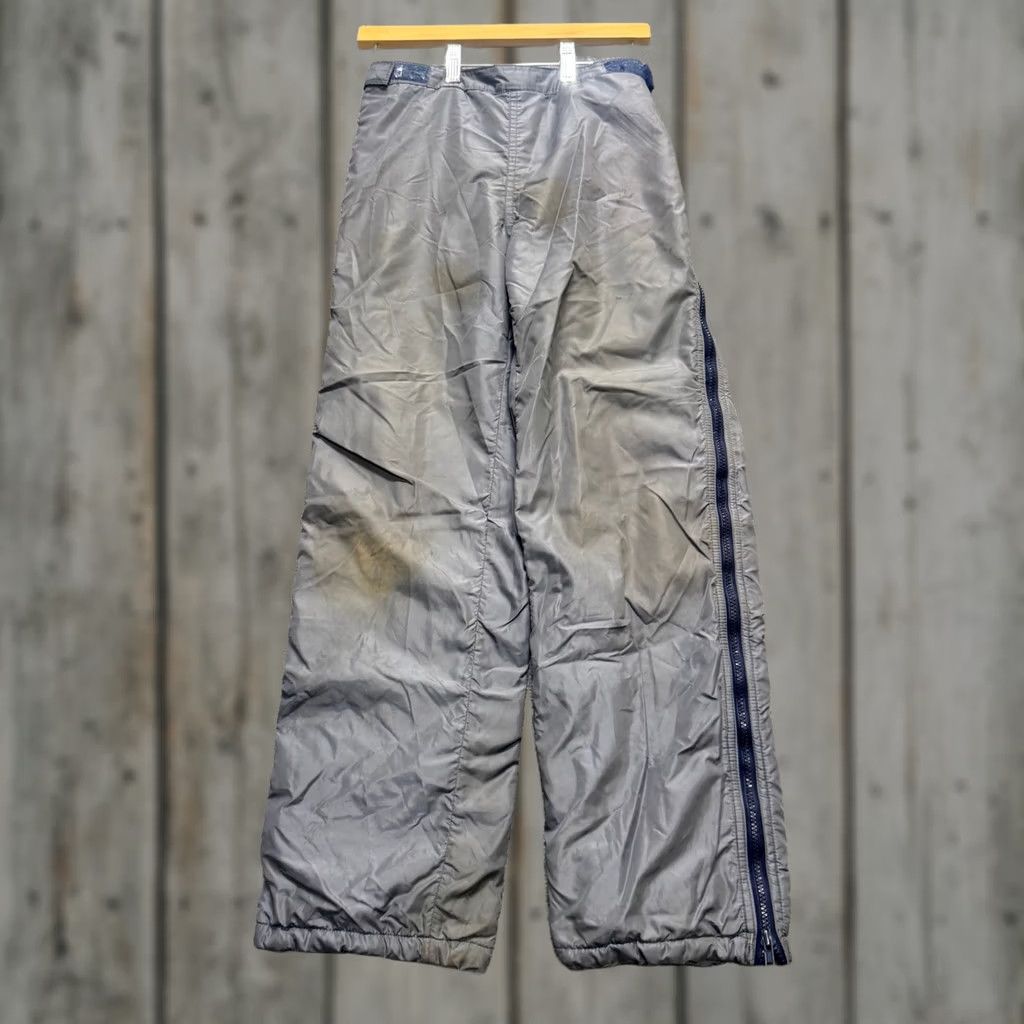 Patagonia VINTAGE Patagonia Pants Men's S Sweatpants Gray Striped Fleece Lined Stained Outdoor GORP Size US 29 - 1 Thumbnail