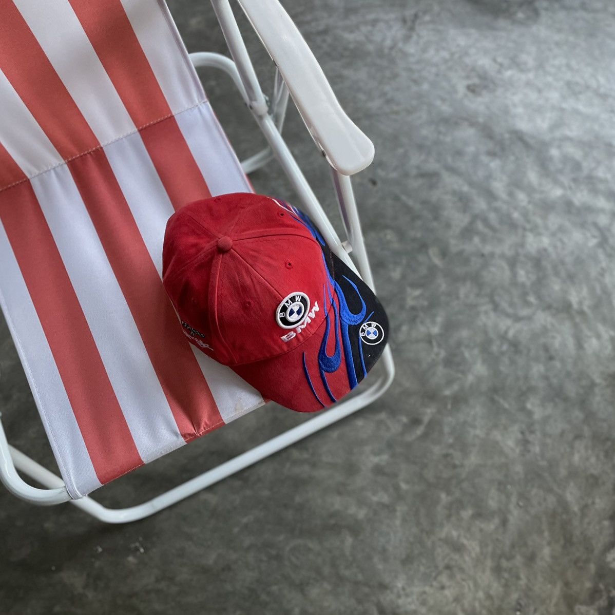 BMW VINTAGE BMW RACING FLAMES CAP HAT Y2K Size ONE SIZE - 1 Thumbnail