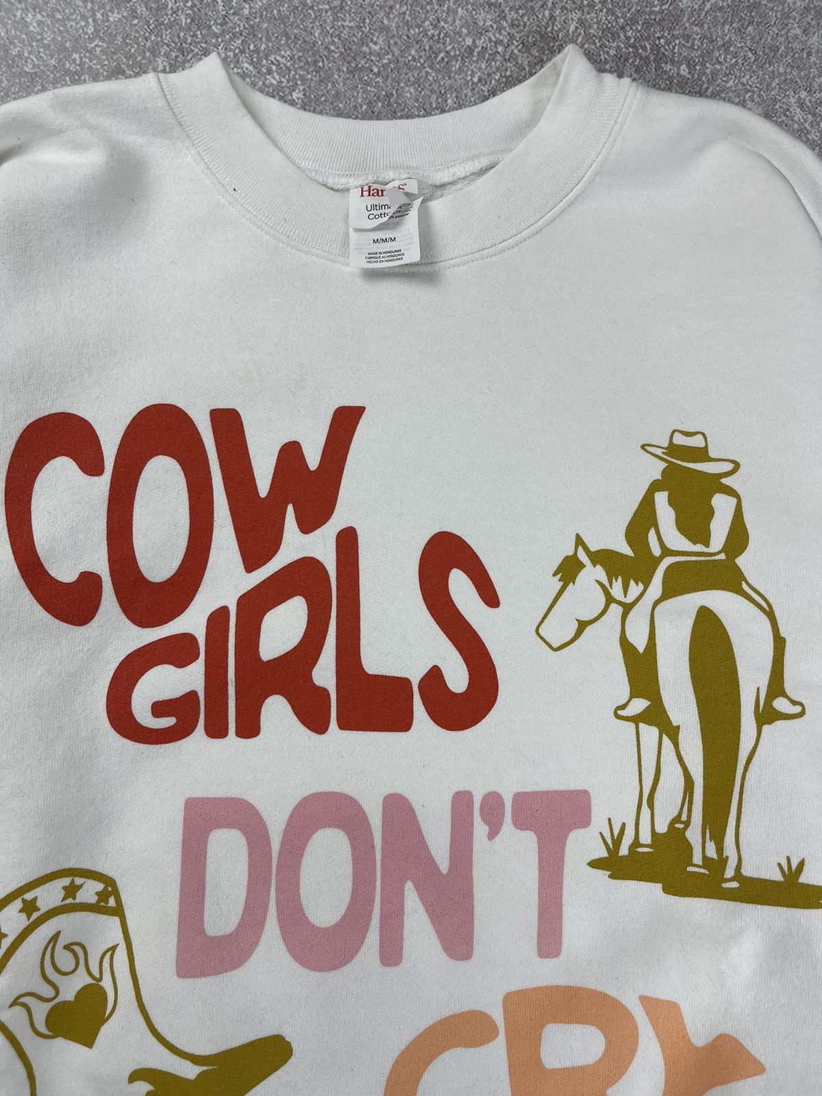 Vintage Vintage Cow Girls Don’t Cry Humor Sweatshirt Size M Size US M / EU 48-50 / 2 - 6 Thumbnail