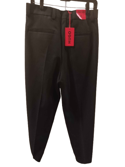 Hugo × Hugo Boss Hugo - Black Slim-Fit Trousers Size US 30 / EU 46 - 8 Thumbnail