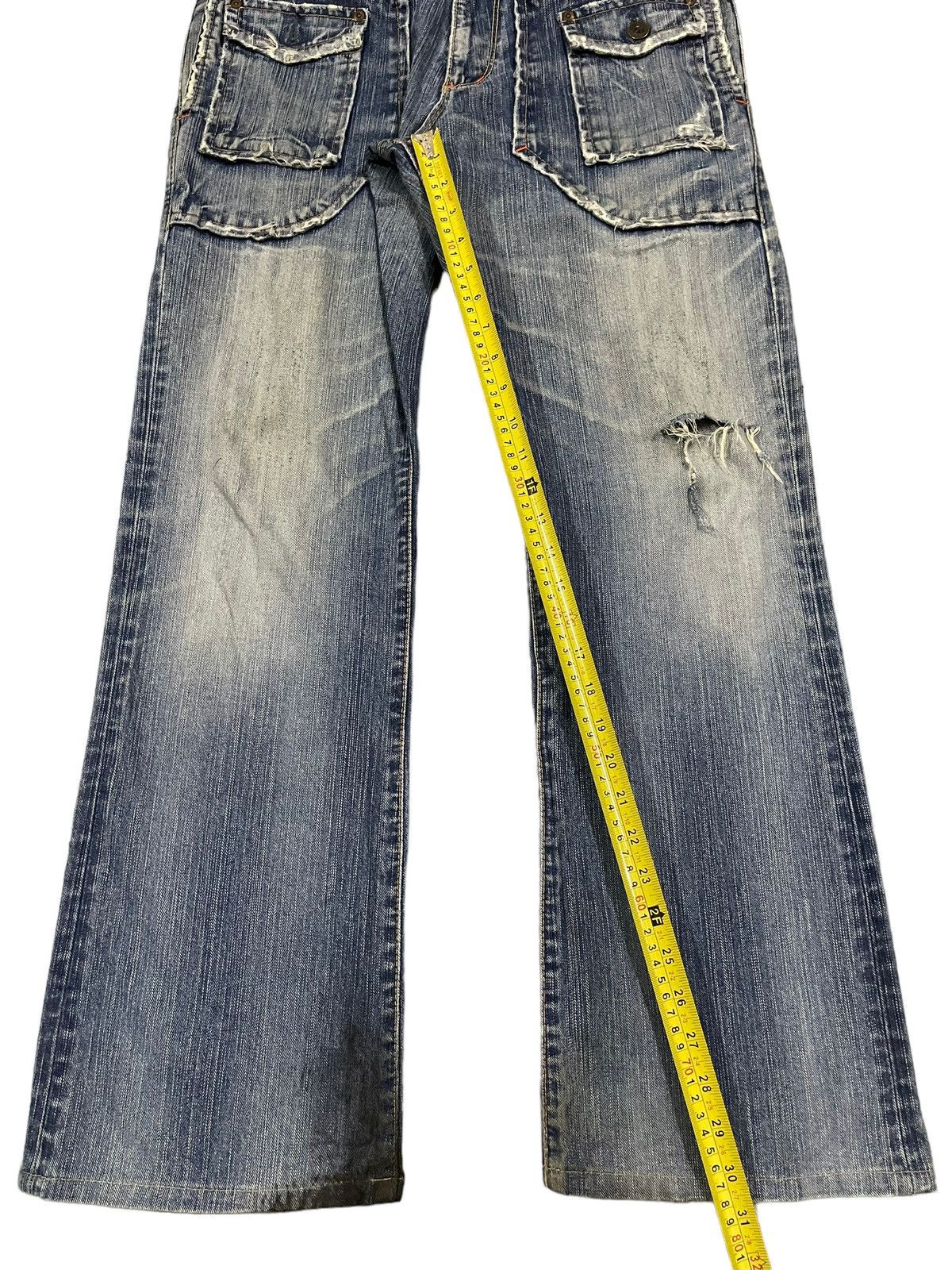 Edwin Vintage Edwin Bush Pant Style Distressed Baggy Jeans Size US 33 - 10 Thumbnail