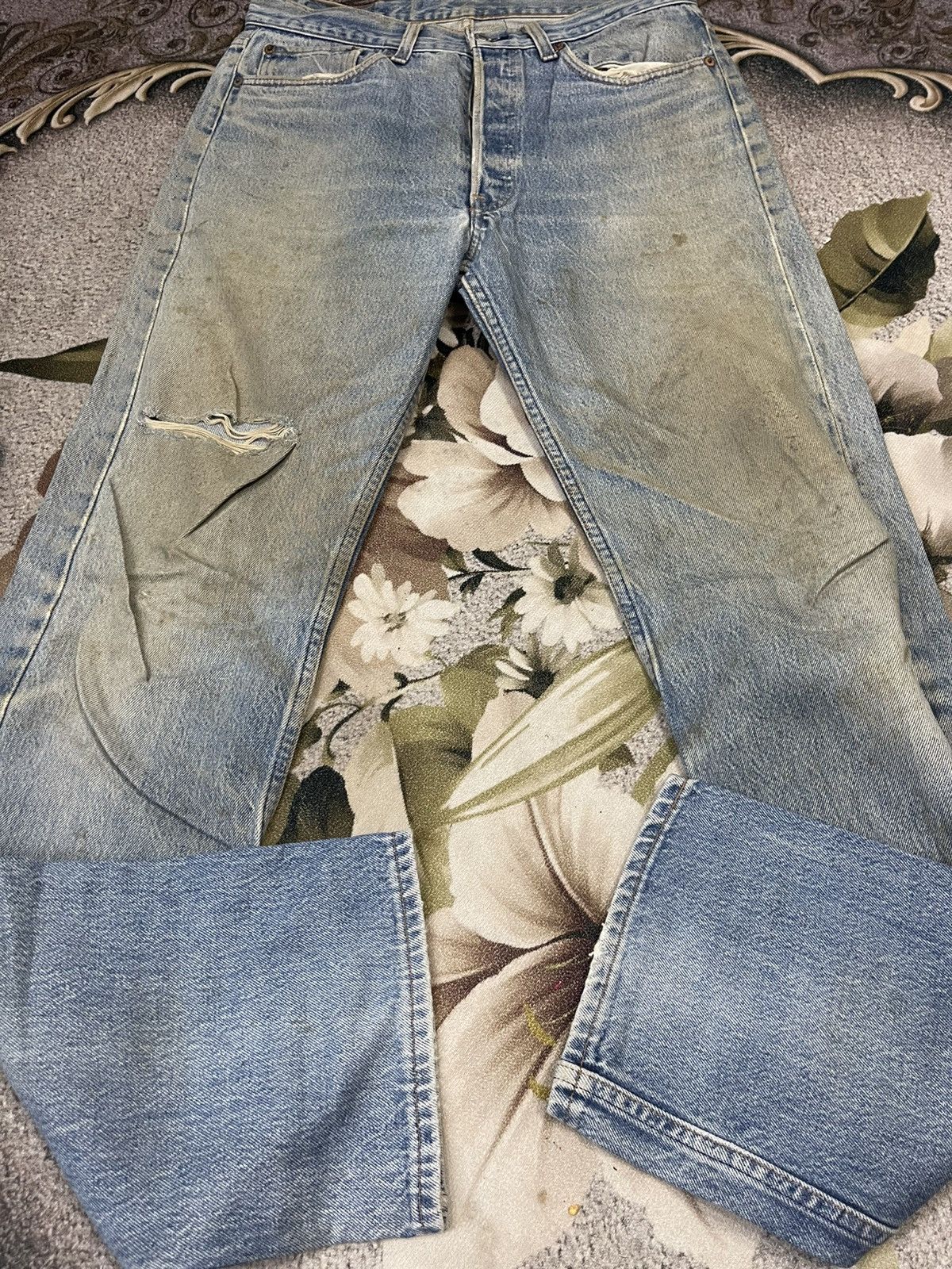 Levi's Vintage Levis Distressed Streetwear Size US 33 - 19 Thumbnail