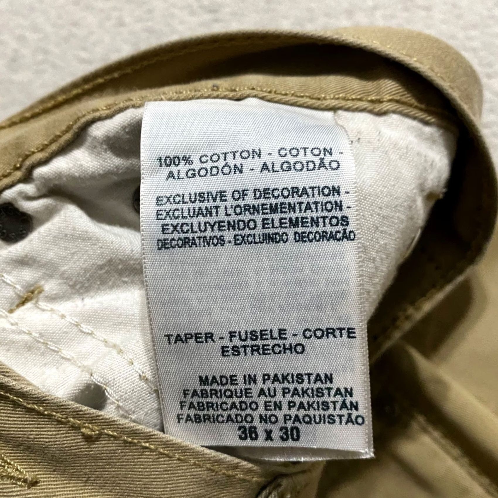 Levi's Levi's Denizen Mens Jeans 36x30 Beige Slim Taper Medium Wash Mid Rise 5-Pocket Denim Cotton Regular Type: Jeans Size US 36 / EU 52 - 4 Thumbnail