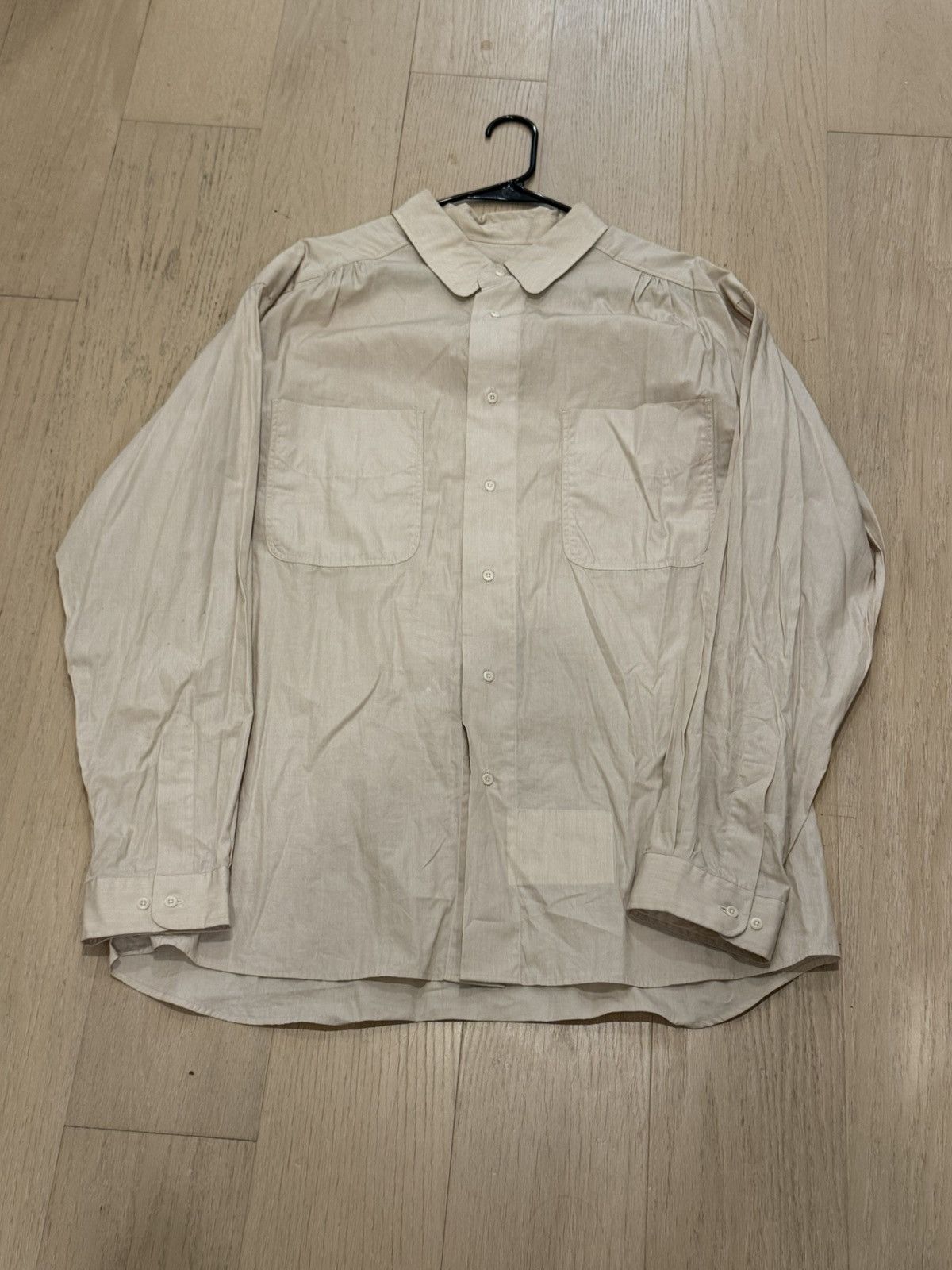 Document Document Double Pocket Oversized Beige Shirt Size US XL / EU 56 / 4 - 1 Thumbnail