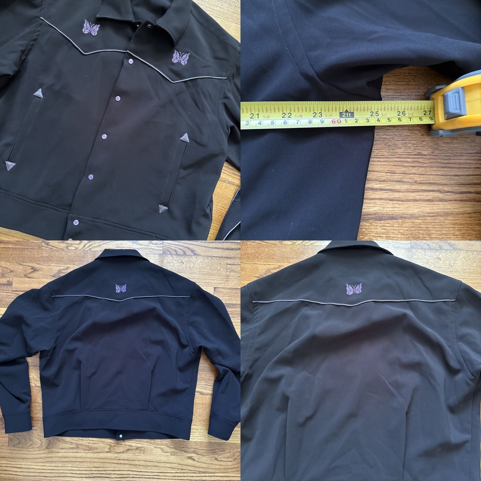 Needles VINTAGE Needles Black Piping Cowboy Jacket Size L Men Jacket Cowboy 90s? Size US L / EU 52-54 / 3 - 8 Thumbnail