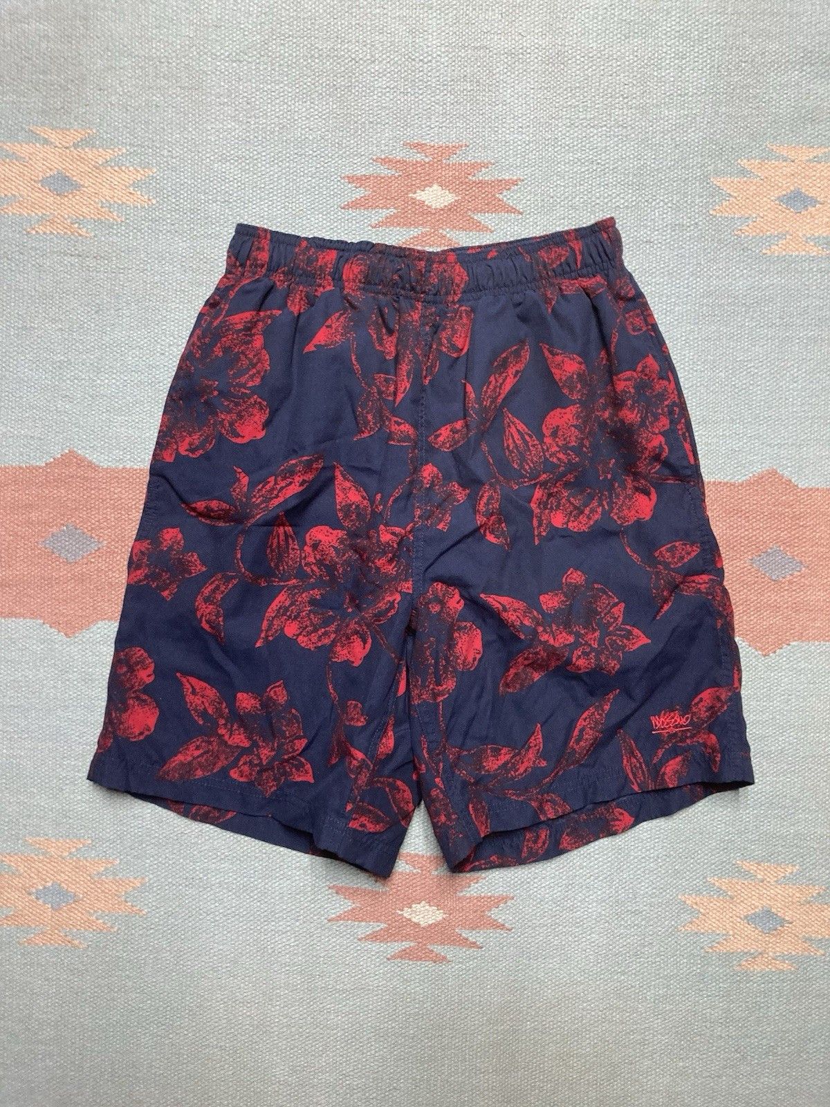 Mossimo × Vintage mossimo swim trunks shorts Hawaiian flowers floral surf S Size US 28 / EU 44 - 1 Thumbnail
