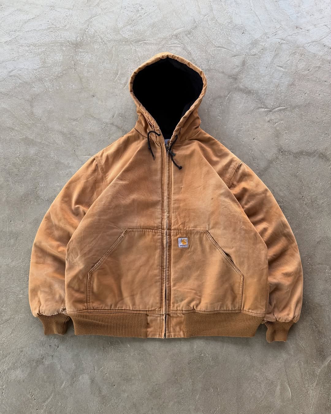 Carhartt × Vintage 90's Carhartt Active Wear Hooded Denim Jacket Size US XXL / EU 58 / 5 - 1 Thumbnail