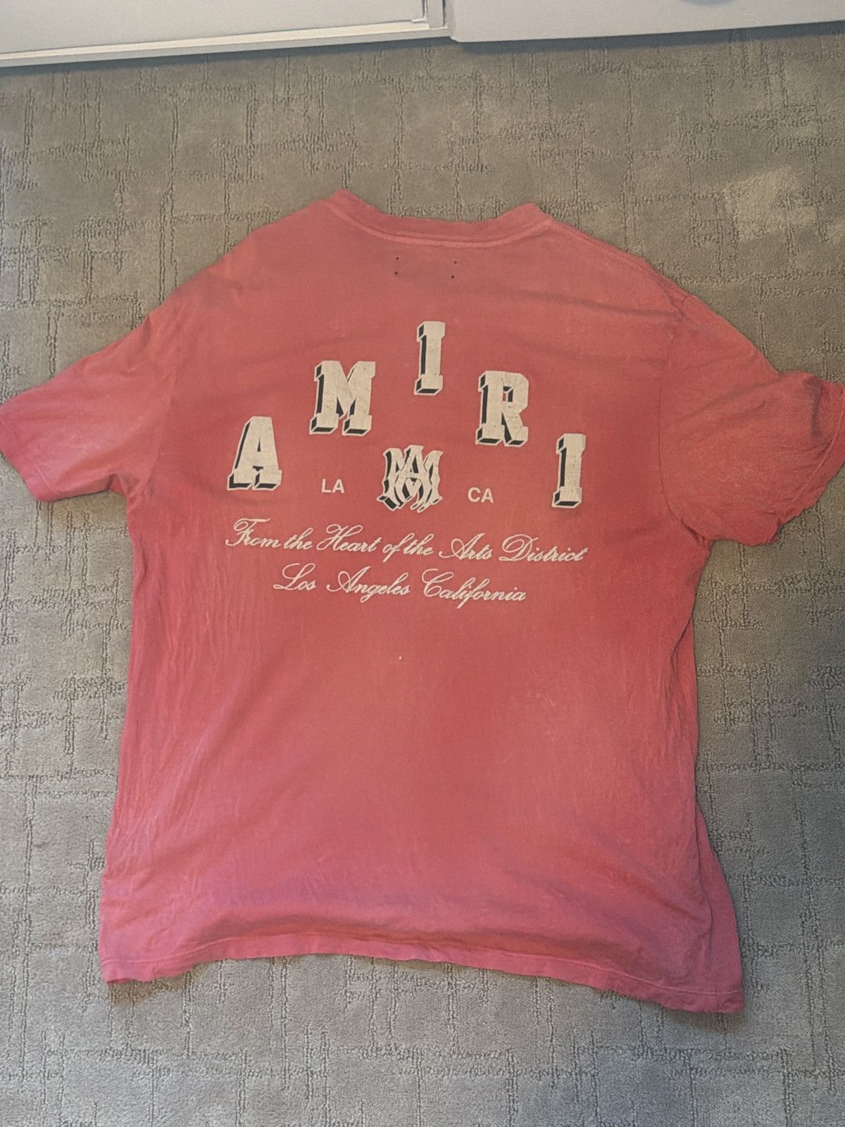 Amiri Amiri vintage red T-shirt Size US XL / EU 56 / 4 - 2 Thumbnail