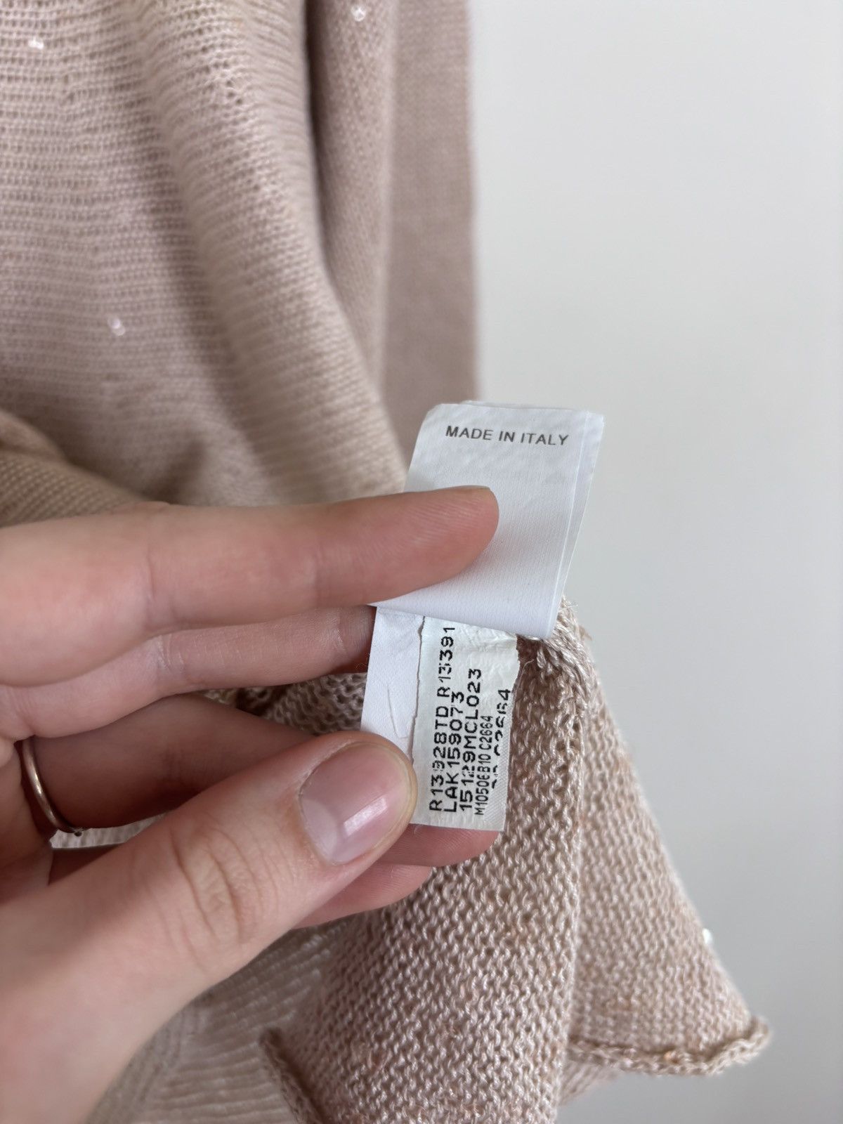 Brunello Cucinelli Brunello Cucinelli Women’s Sequin Knit Linen Silk Sweater Size S / US 4 / IT 40 - 15 Thumbnail