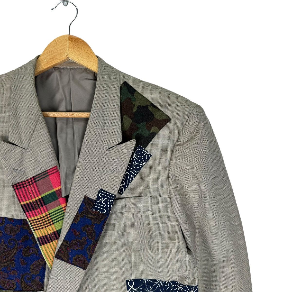 Comme des Garcons ☀️CDG HOMME DEUX FW1992 PATCHWORK BLAZER LIKE JUNYA WATANABE Size US S / EU 44-46 / 1 - 6 Thumbnail