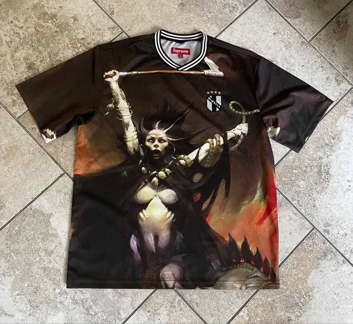 ウェア Supreme x Frank Frazetta Soccer Jersey Buy Supreme x Frank Frazetta Soccer Jersey 'Death Dealer