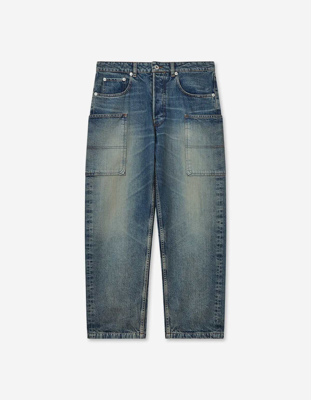 Kenzo Kenzo Blue Cargo Monkey Fit Jeans Size US 32 / EU 48 - 1 Thumbnail
