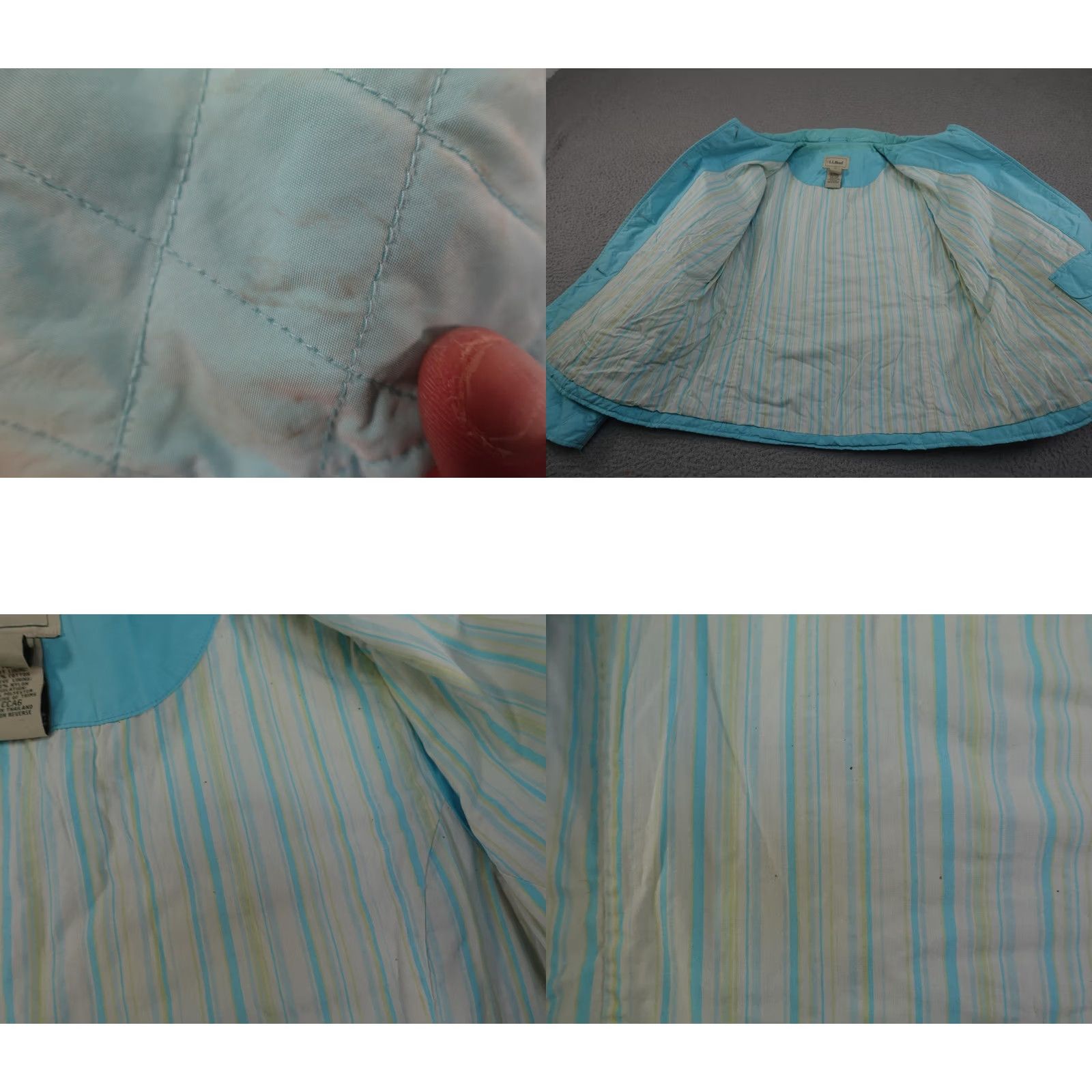 Vintage VINTAGE L.L.Bean Jacket Womens M Blue Quilted Button Insulated Chore Barn Size M / US 6-8 / IT 42-44 - 9 Thumbnail