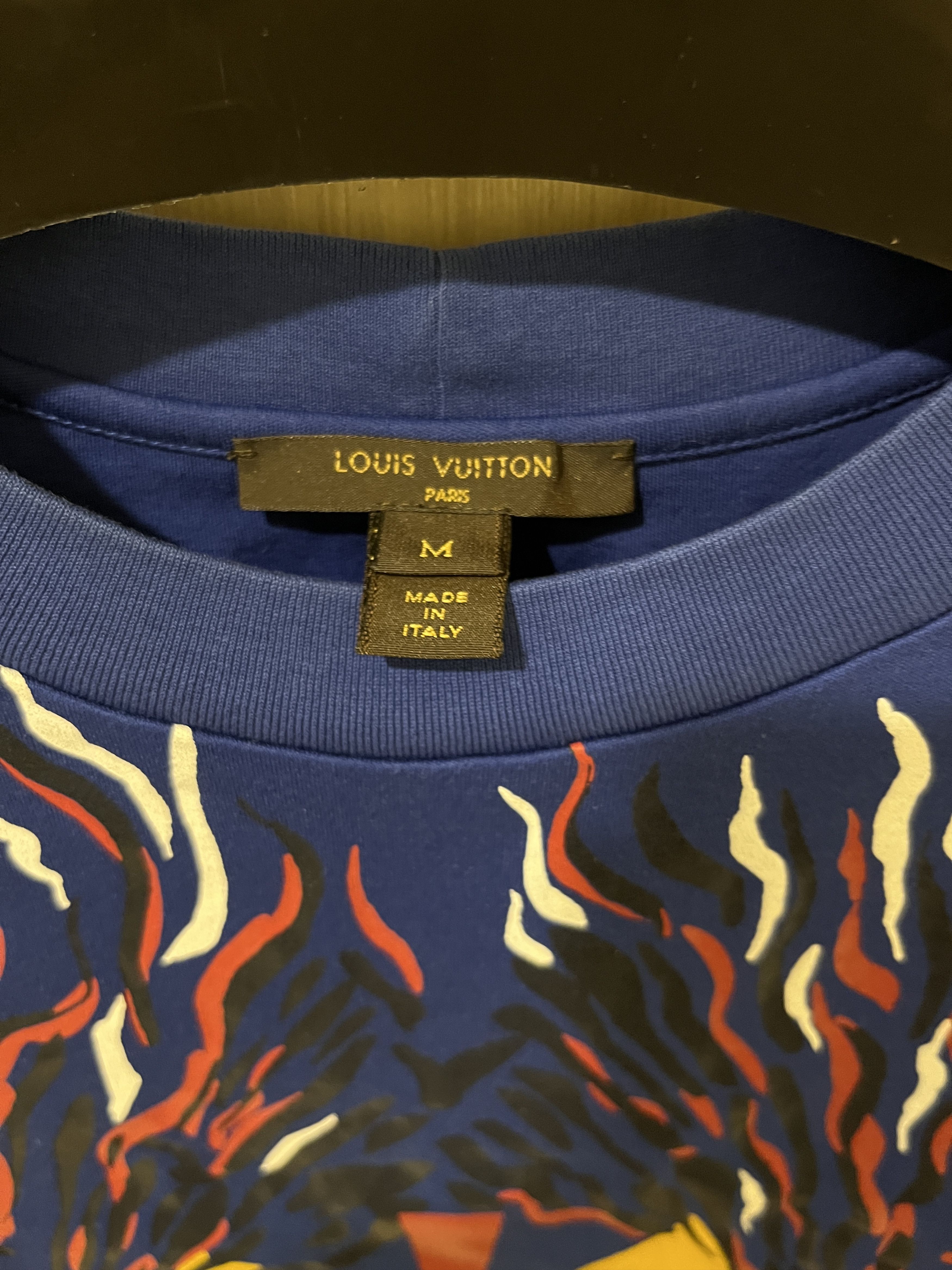 Louis Vuitton Louis Vuitton Tribal Print Blue Tshirt Size M / US 6-8 / IT 42-44 - 5 Thumbnail