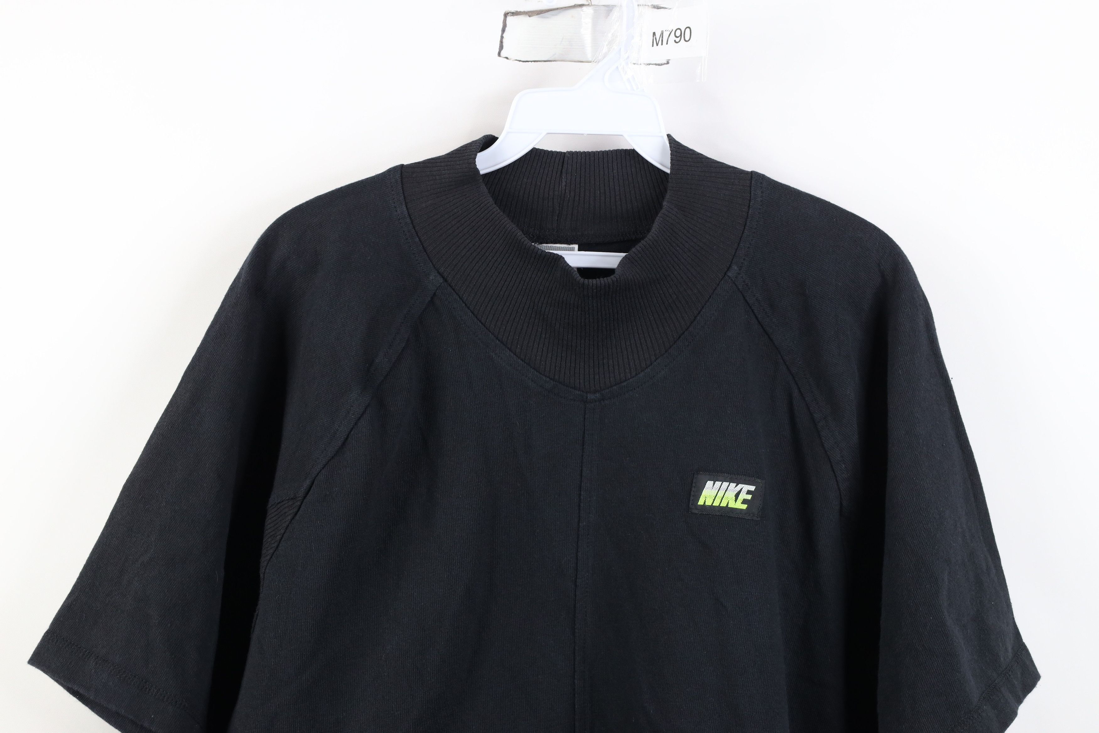 Nike Vintage 80s Nike Spell Out Boxy Oversized Ribbed T-Shirt USA Size M / US 6-8 / IT 42-44 - 2 Thumbnail