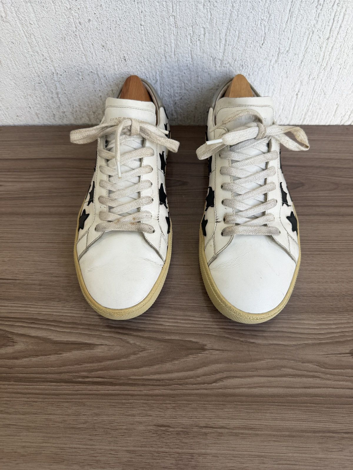 Saint Laurent Paris Ss15 court classic star trainers Size US 8.5 / EU 41-42 - 6 Thumbnail