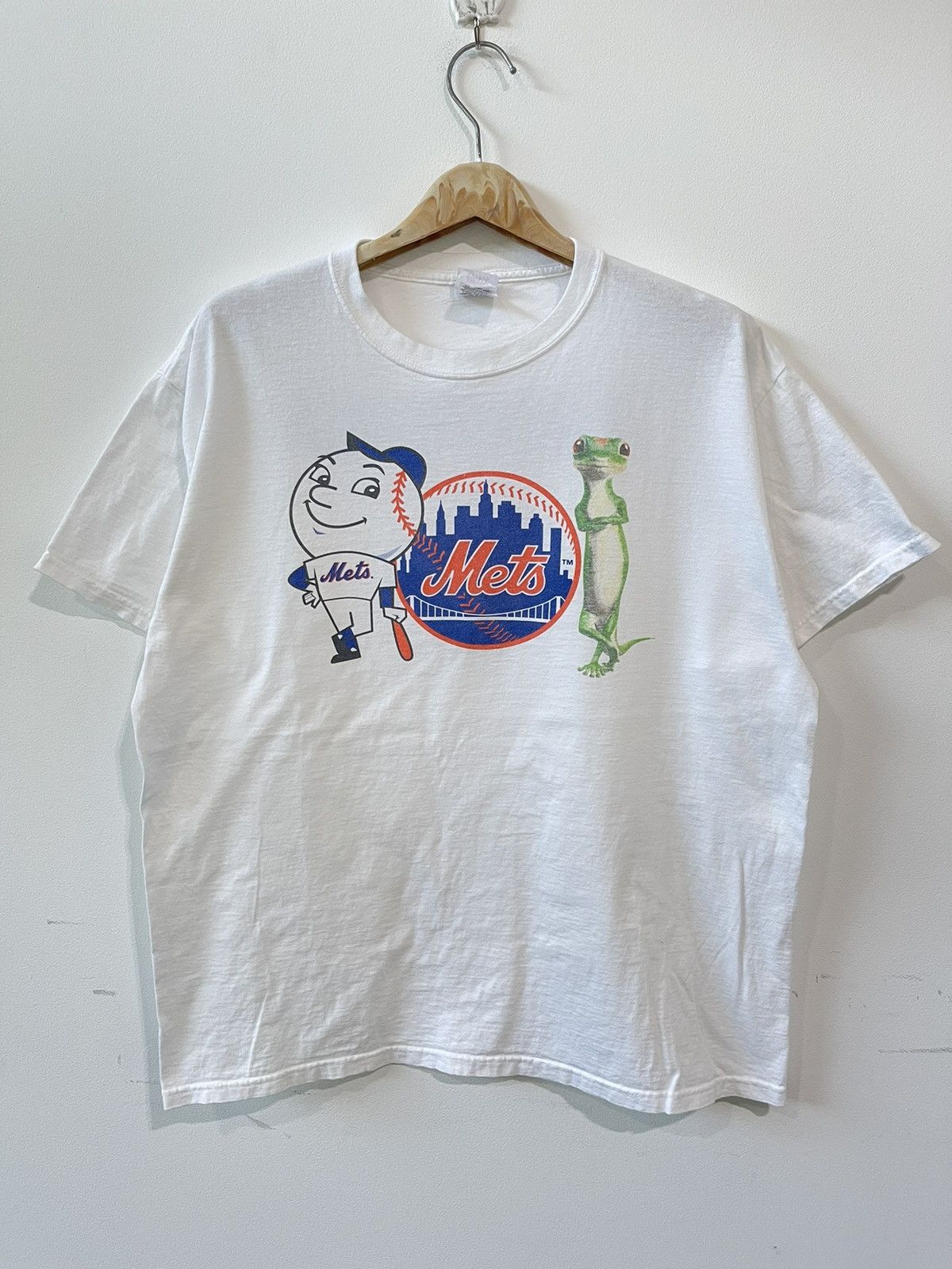MLB New York Mets Mr. Met Geico Gecko Promo T Shirt XL Size US XL / EU 56 / 4 - 2 Thumbnail