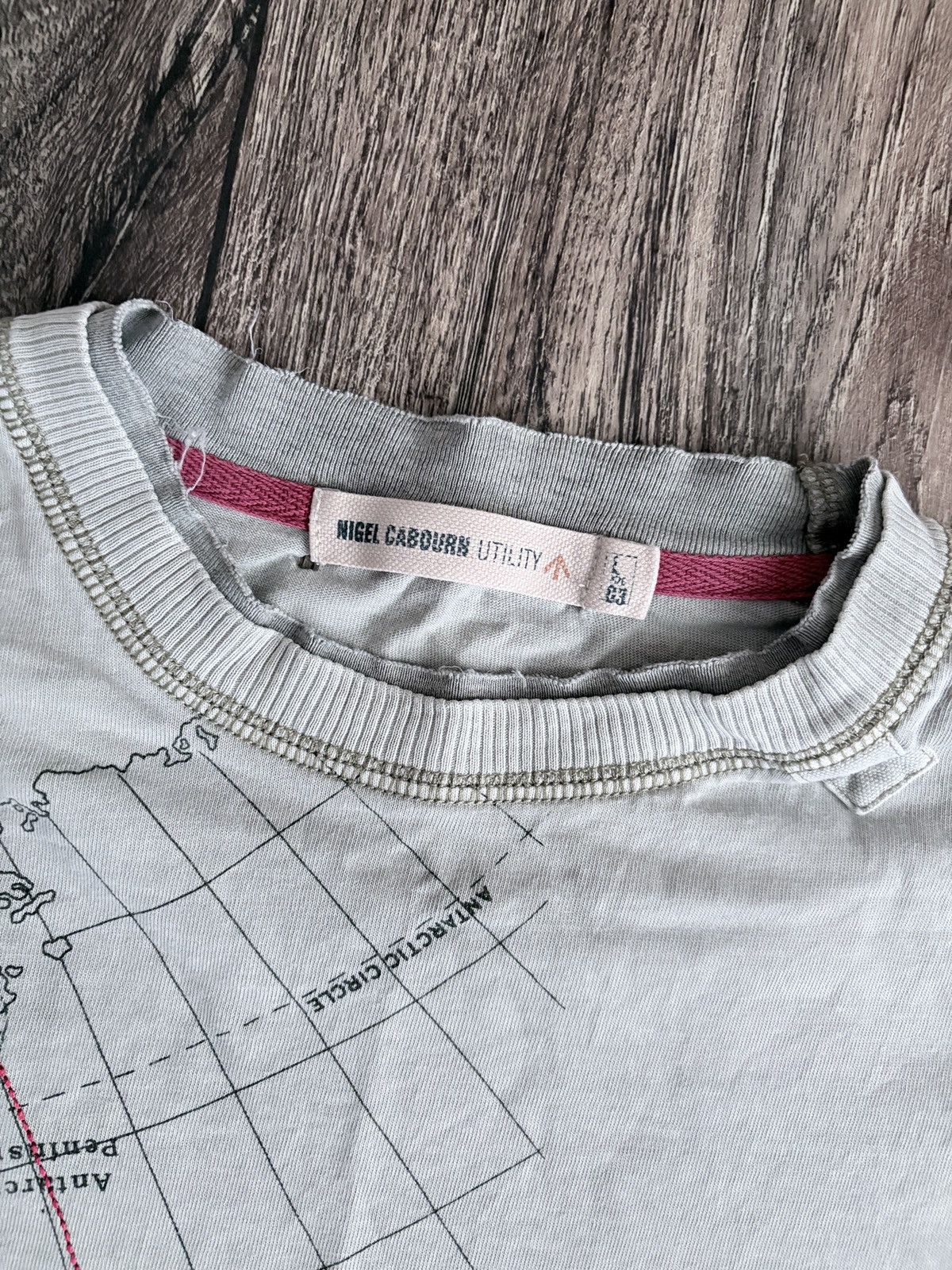 Nigel Cabourn Nigel Cabourn Utility Y2K Japanese Style Map Logo T-Shirt Size US L / EU 52-54 / 3 - 3 Thumbnail