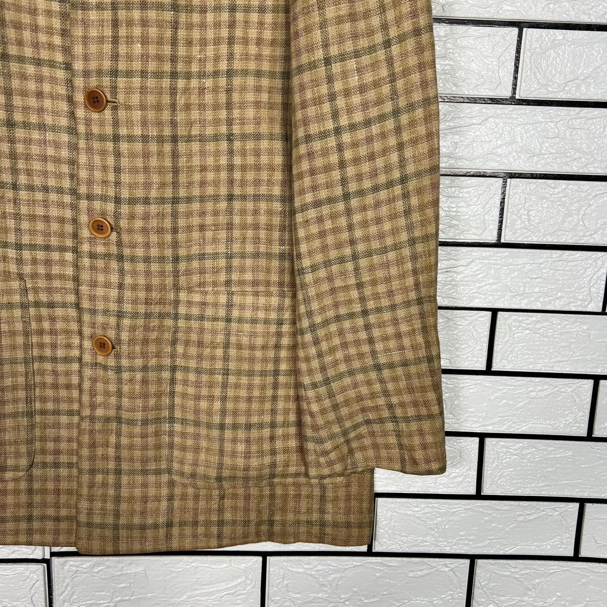 Kenzo Vintage 90's KENZO Checked Suit Jacket Blazer #4126-C187 Size US M / EU 48-50 / 2 - 6 Thumbnail