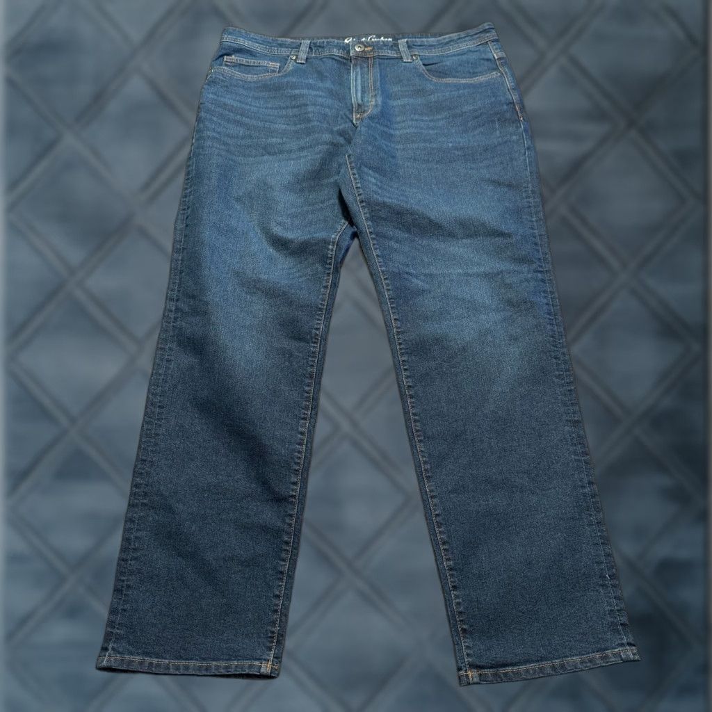 Robert Graham Robert Graham Jeans Mens 38 Denim Dark Wash 5-Pocket Java Blue 34in Inseam Slim Straight Wool? Size US 38 / EU 54 - 1 Thumbnail