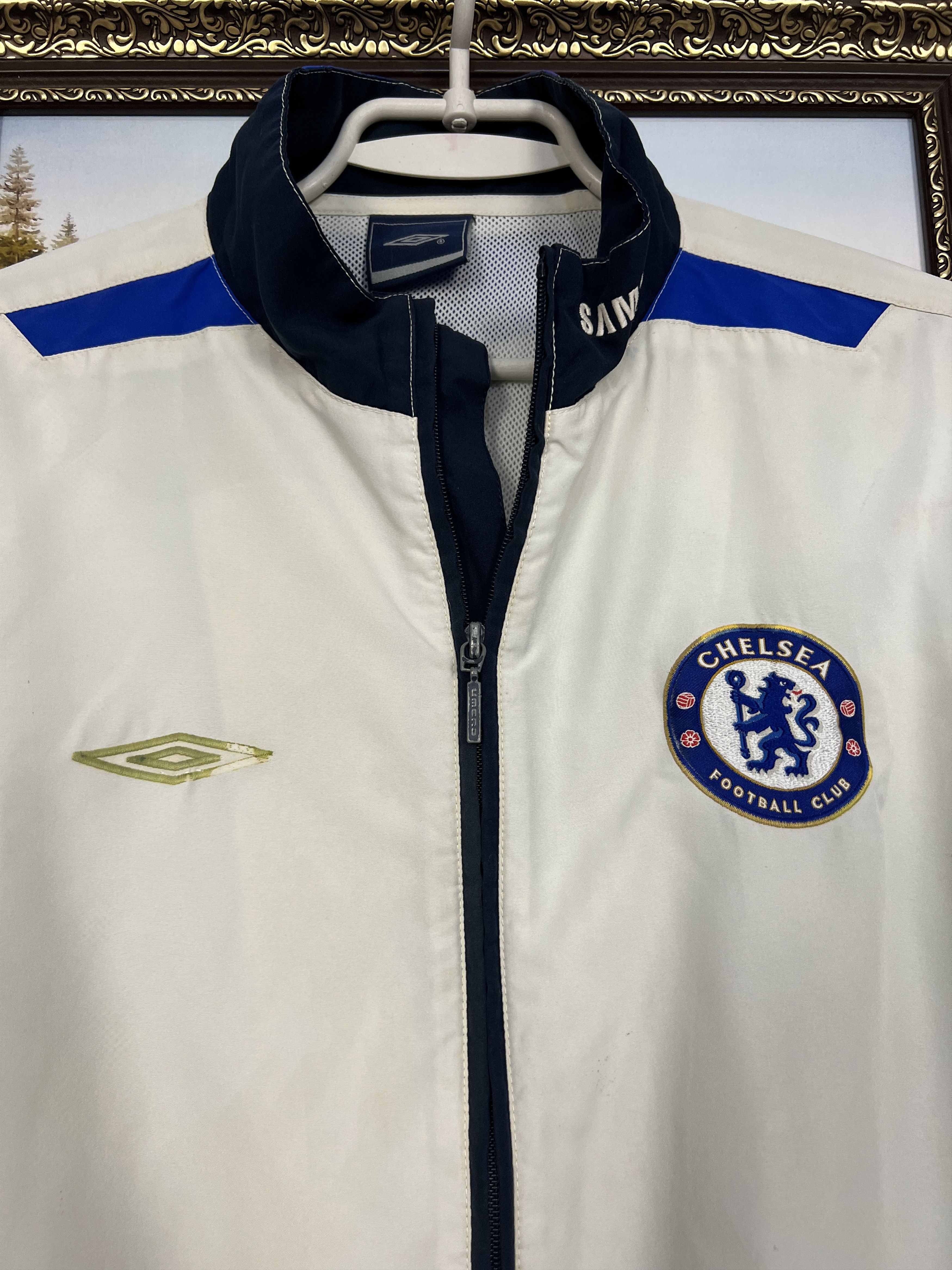 Umbro Vintage Chelsea Football Jacket Soccer Track Top Zip Rare Size US S / EU 44-46 / 1 - 3 Thumbnail