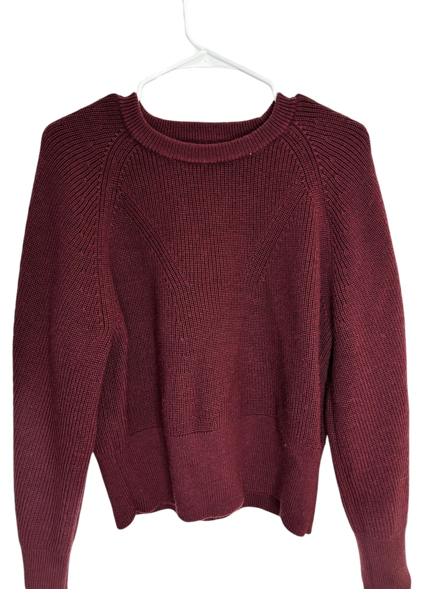 Banana Republic Burgundy thick sweater medium Size L / US 10 / IT 46 - 1 Thumbnail