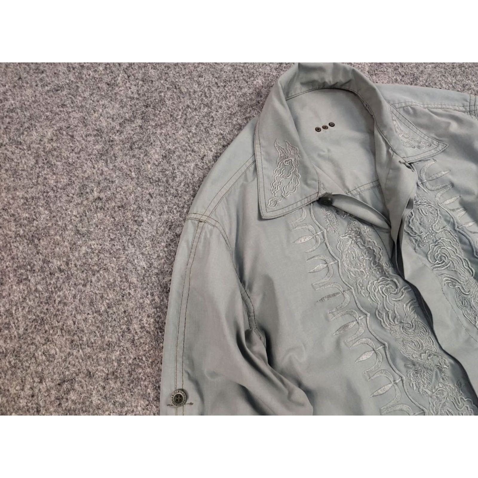 Maharishi VINTAGE Maharishi Cotton Japan Embroidered Logo Bomber Jacket Mens M Ashen gray Embroidered Logo 90s Army Designer Bomber Jacket Size US M / EU 48-50 / 2 - 7 Thumbnail